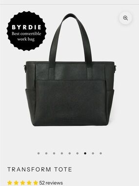 Pond LA Transform Tote – Black Convertible Work Tote